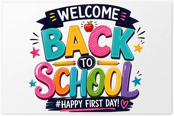 Welcome Back to School PNG | Happy First Day Sublimation Design SVG BillahCrafts 