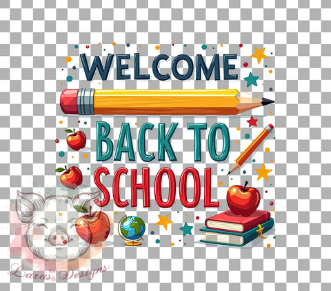 Welcome Back To School Png, Retro Teacher Png, Back to School Png, Teacher Appreciation Png, First Day of School Png, Sublimation Designs, Digital Download Sublimation Lara' s Designs 