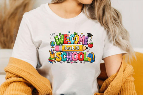 Welcome Back to School Sublimation PNG Sublimation SVGArt 
