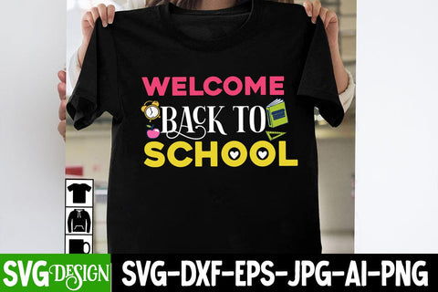 Welcome Back to School SVG Cut File, Welcome Back to School SVG Design , 100 Days of School SVG Cut File,100 Days of School Sublimation Design PNG, 100 Days of School SVG Quotes , 100 Days of School SVG Bundle SVG BlackCatsMedia 