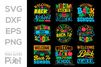 Welcome Back To School SVG Hello School Kids Welcome To School Back To School Quote Design SVG ETC Craft 