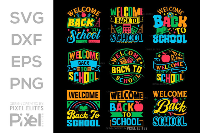 Welcome Back To School SVG Hello School Kids Welcome To School Back To School Quote Design SVG ETC Craft 