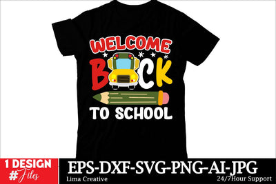 Welcome Back To School T-shirt Design, Welcome Back To School , Back To School SVG Cut File, Back To School Sublimation PNG SVG Insomnia Std 