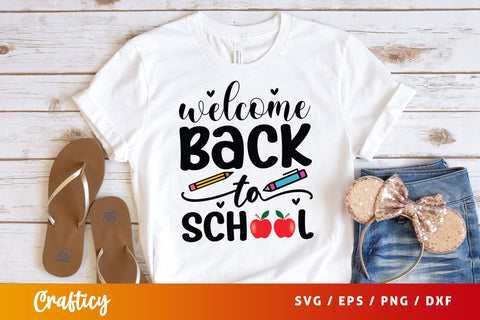 Welcome back to school T shirt SVG Design SVG Designangry 