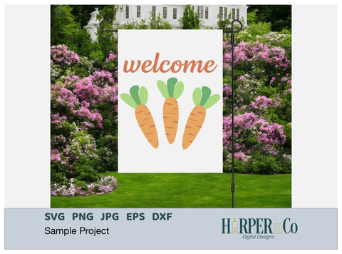 Welcome Carrots SVG PNG Cut EPS File SVG HarperNCo 