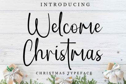 Welcome Christmas Font LetterdayStudio 