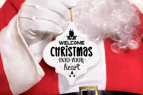 Welcome christmas into your heart SVG Design SVG Regulrcrative 