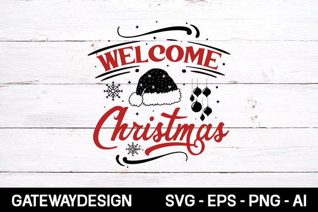 Welcome Christmas svg design SVG designmaster24 