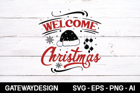 Welcome Christmas svg design SVG designmaster24 