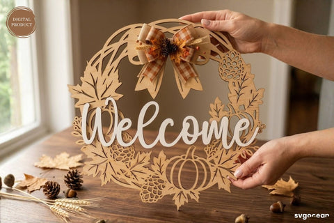 Welcome Fall Door Sign SVG Bundle SVG SvgOcean 