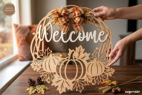Welcome Fall Door Sign SVG Bundle SVG SvgOcean 