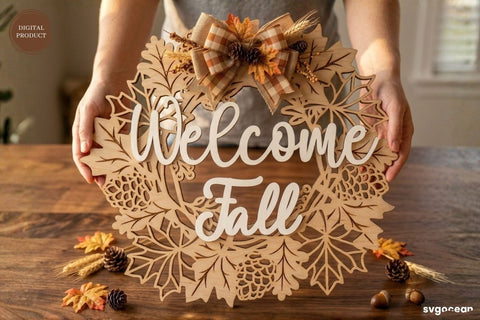 Welcome Fall Door Sign SVG Bundle SVG SvgOcean 