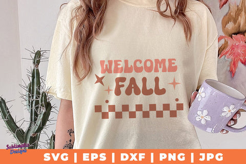 Welcome Fall | Fall T-Shirt SVG Desing | Fall SVG Design SVG Sublimatiz Designs 