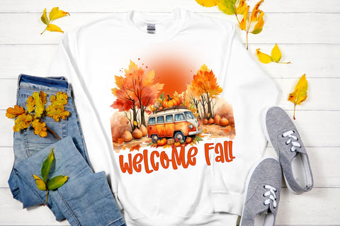 Welcome fall png design Sublimation Regulrcrative 