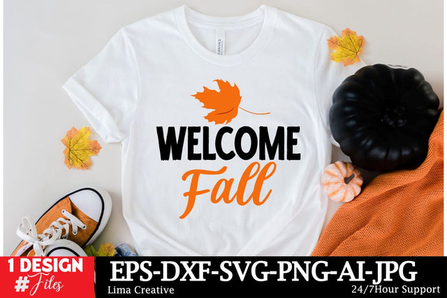 Welcome Fall SVG Cut File SVG Insomnia Std 