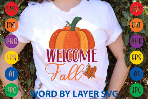 Welcome Fall SVG DESIGN SVG Rafiqul20606 
