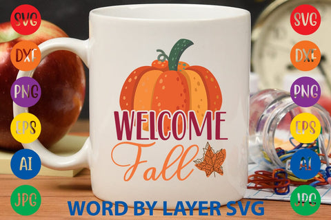 Welcome Fall SVG DESIGN SVG Rafiqul20606 