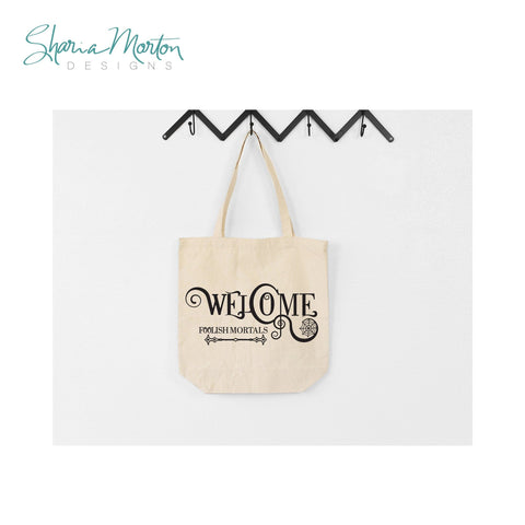 Welcome Foolish Mortals Halloween Decal for Vinyl Signs and Decor SVG Sharia Morton Designs 