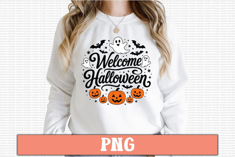 Welcome Halloween PNG Sublimation Craftlabsvg24 
