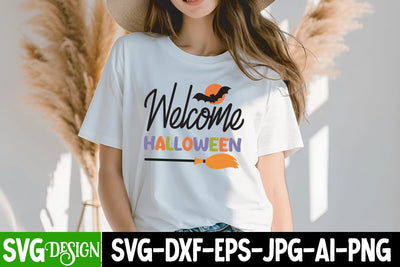 Welcome Halloween SVG Design, Welcome Halloween Sublimation PNG, Halloween Sublimation PNG, Halloween SVG Bundle,Halloween SVG Quotes,Halloween PNG, Halloween SVG SVG BlackCatsMedia 