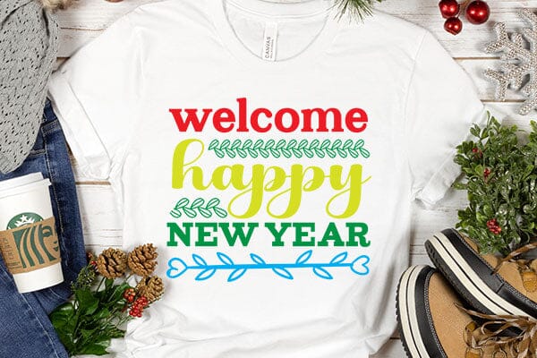 welcome happy new year SVG Angelina750 