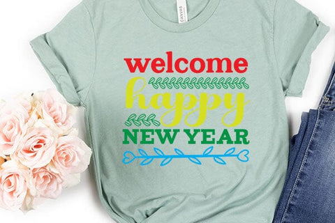 welcome happy new year SVG Angelina750 