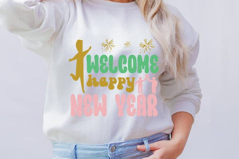 Welcome happy new year SVG Angelina750 