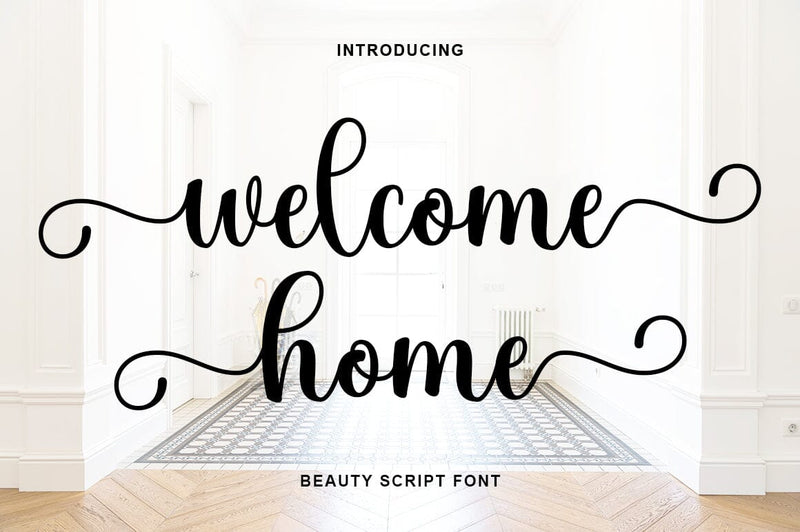 Welcome Home Font Rotterlab studio 