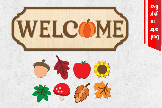Welcome Home Sign Laser Cut, Home Svg, Changeable Icon SVG zafrans studio 
