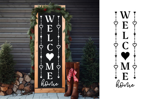 Welcome Home, Valentine Porch Sign SVG SVG CraftLabSVG 