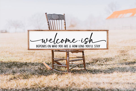 Welcome-ish Welcome Mat SVG - Porch Decor Digital Cut File SVG Pickled Thistle Creative 