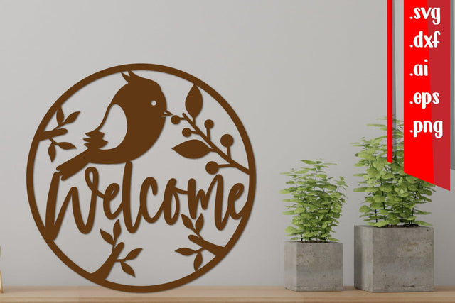 Welcome Round Sign, Fall Round Sign, Autumn Round Sign SVG zafrans studio 