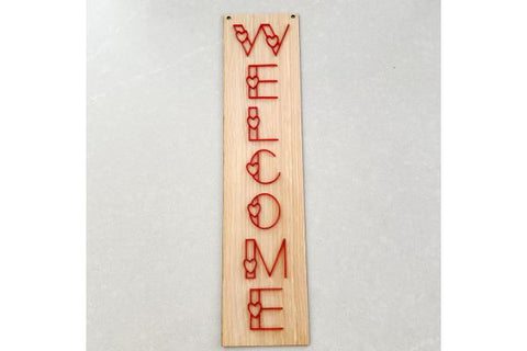 Welcome Sign Laser SVG File SVG Crafting With Brenna 
