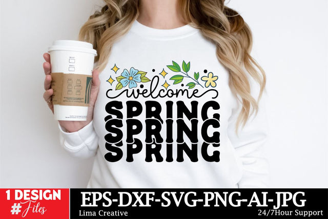 Welcome Spring SVG Cut File SVG Insomnia Std 