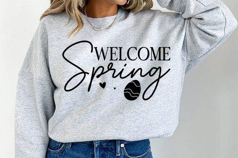 Welcome Spring SVG Design SVG Regulrcrative 