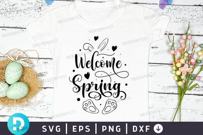 Welcome spring Svg Design SVG Regulrcrative 