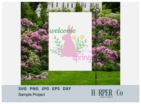 Welcome Spring SVG PNG Cut EPS File SVG HarperNCo 