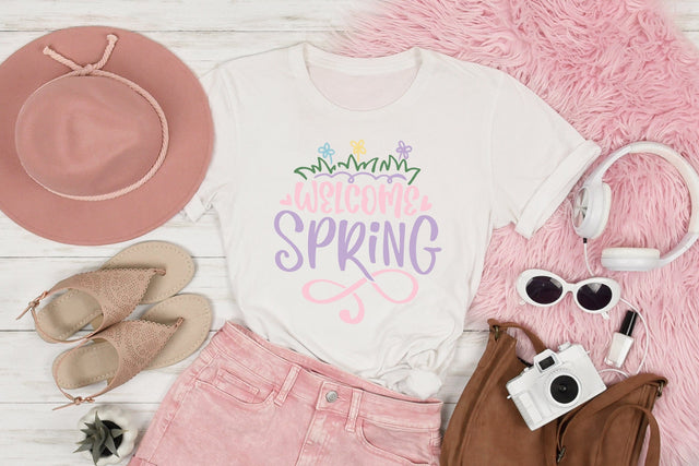 Welcome Spring SVG SVG dapiyupi store 