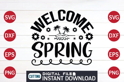 Welcome Spring svg SVG designer krishna 