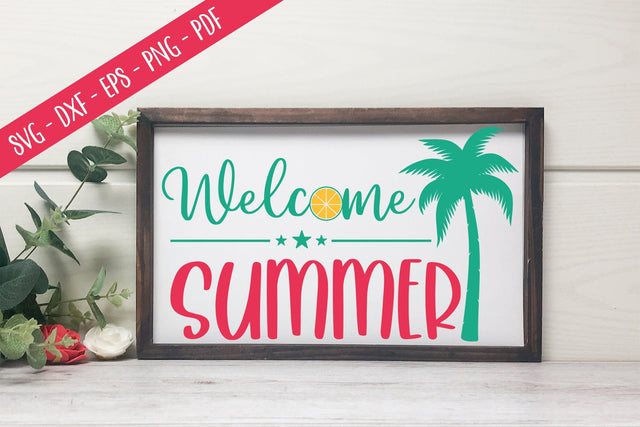Welcome Summer, Summer Sign SVG SVG CraftLabSVG 