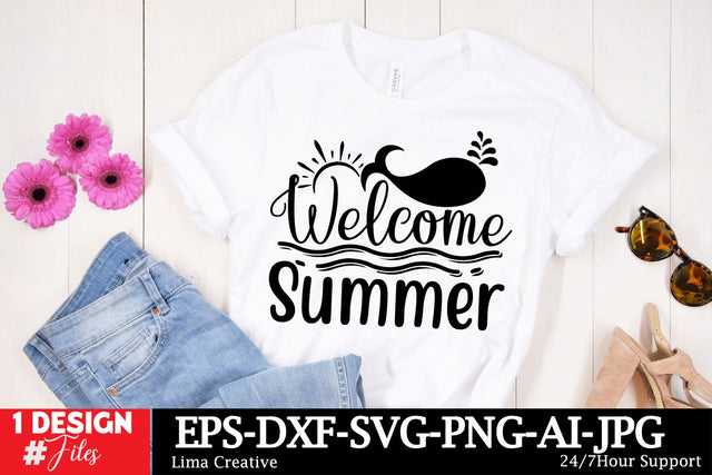 Welcome Summer SVG Cut File SVG Insomnia Std 