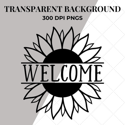 Welcome Sunflower Bundle SVG | Welcome PNG SVG Paige Cole Studio 