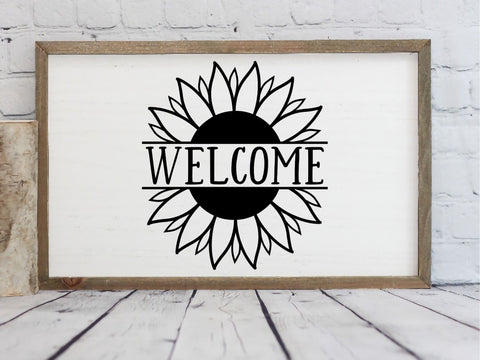 Welcome Sunflower SVG SVG Paige Cole Studio 