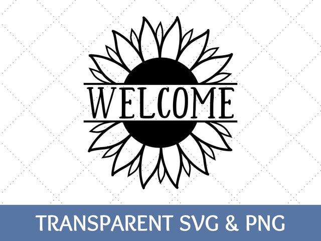 Welcome Sunflower SVG SVG Paige Cole Studio 
