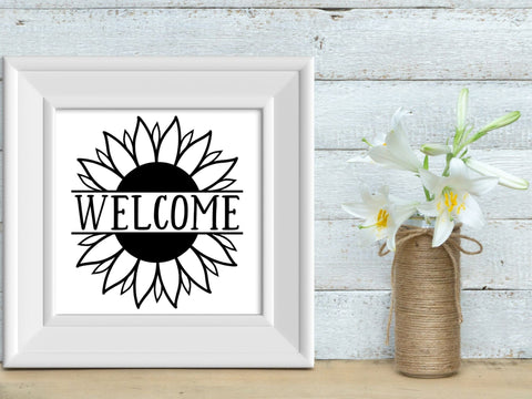 Welcome Sunflower SVG SVG Paige Cole Studio 