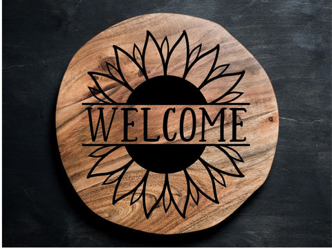 Welcome Sunflower SVG SVG Paige Cole Studio 