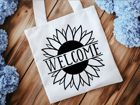 Welcome Sunflower SVG SVG Paige Cole Studio 
