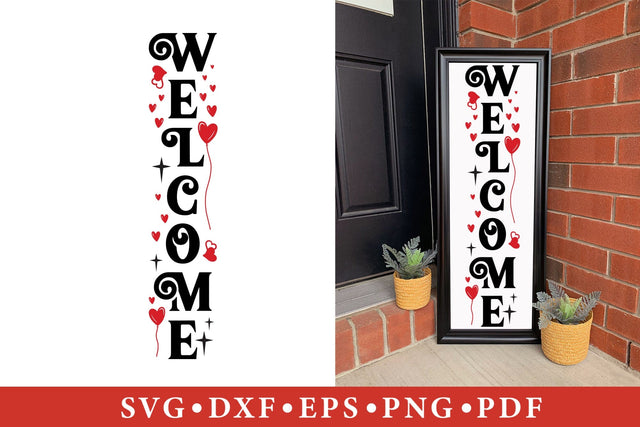 Welcome SVG Valentines Porch Sign SVG CraftLabSVG 