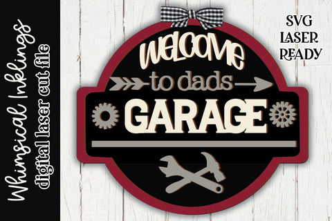 Welcome to Dad's Garage SVG Whimsical Inklings 