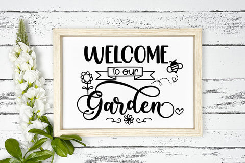 Welcome to Garden SVG I Spring Sign SVG I Spring Quote SVG SVG Happy Printables Club 